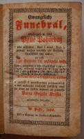 Slovakian religious book: Ewangelich funebral.... Pest 1856. Trattner-Károlyi 506p. Inn full leather...