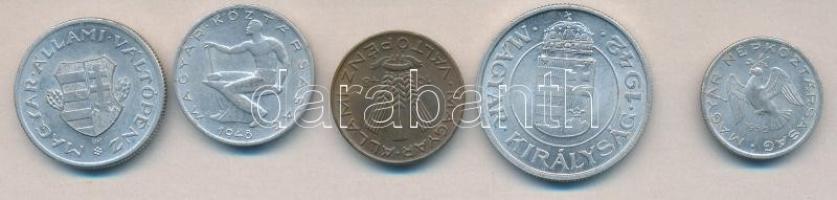 Jobb évjáratok: 1942. 2P + 1947. 1Ft + 1948. 20f, 50f + 1950. 10f T:vegyes