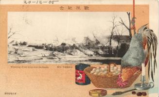 Russo-Japanese war; wintering of our army near the Shalio litho