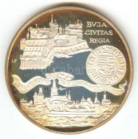 1990. 500Ft Ag "Mátyás király / Buda látképe" T:PP dísztokban