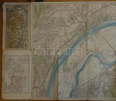 M. kir. Állami térképészeti intézet: Vizisport térképek 5.: Duna Budapest-Vác 193x42 cm