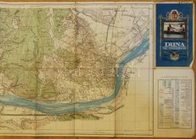M. kir. Állami térképészeti intézet: Vizisport térképek 6.: Duna Budapest-Vác 193x42 cm