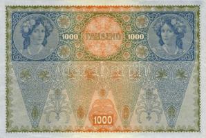 Ausztria 1902. 1000K piros vízszintes "Deutschösterreich" fny-sal T:I