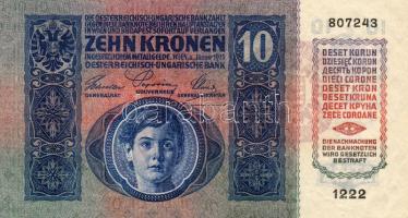 1915. 10K piros "Magyarország" fny-sal T:I