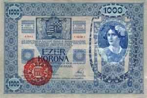 1902. 1000K piros "Magyarország" fny-sal T:I