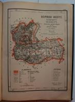 Hátsek Ignác - A magyar szent korona országainak megyei térképei. Rajzolta Hátsek Ignácz. Nyolcvaneg...