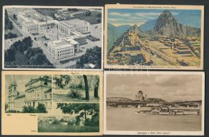 70 db háború előtti képeslap érdekességekkel, nagyrészt magyar és külföldi városképek, kevés motívum