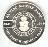 2002. "MKB - Első Magyar Bank" Ag emlékérem (31g/0.999) T:PP Dísztokban!
