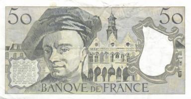 Franciaország 1988. 50Fr (2x) T:III,III-
France 1988. 50 Francs (2x) C:F,VG