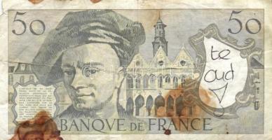 Franciaország 1988. 50Fr (2x) T:III,III-
France 1988. 50 Francs (2x) C:F,VG