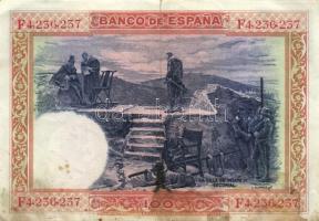 Spanyolország 1925.(1936) 100P (2x) + 1928. 50P T:III,III-
Spain 1925.(1936) 100 Pesetas (2x) + 1928...