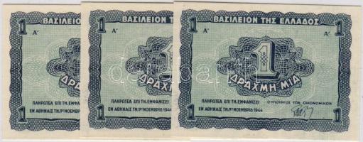 Görögország 1944. 1Dr (3x) T:I