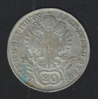 Ausztria/magyar verdejel 1803B 20Kr Ag II.Ferenc T:2-