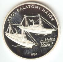 1997. 2000Ft Ag "Régi balatoni hajók I-Helka&Kelén" tanúsítvánnyal, dísztokban T:PP
