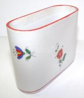 Kézzel festett jelzett Herendi porcelán fogpiszkálótartó /
Hand-made Herend porcelain toothpick hold...