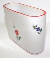 Kézzel festett jelzett Herendi porcelán fogpiszkálótartó /
Hand-made Herend porcelain toothpick hold...