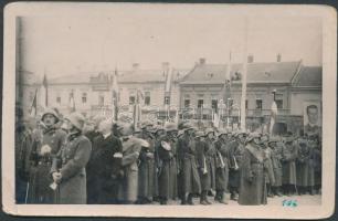 Léva entry of the Hungarian troops, photo, vissza So.Stpl (EK)