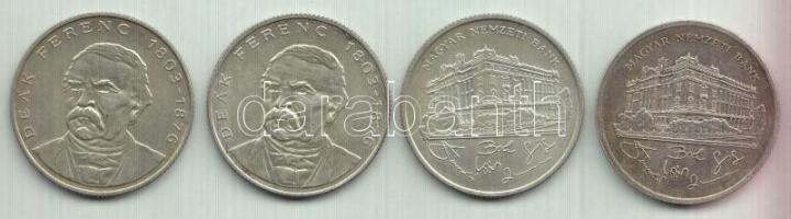 1992-1994. 200Ft Ag "MNB" + "Deák" (4x) T:vegyes