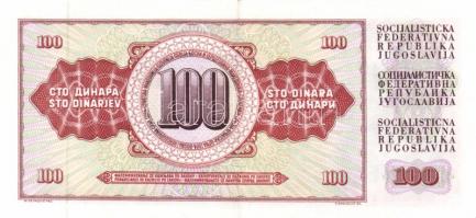Jugoszlávia 1986.5.16. 100D (5x) egymás utáni sorszámmal T:II
Yugoslavia 1986.16.5. 100 Dinara (5x) ...