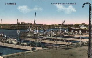 Constanta port, steamship