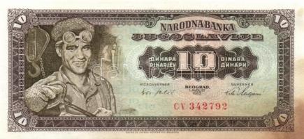 Jugoszlávia 1965. 5D + 10D T:II(hajtatlanok,de foltosak)
Yugoslavia 1965. 5 Dinara + 10 Dinara C:XF