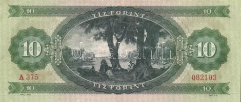 1969. 10Ft (6x) egy közeli sorszámos párral T:II,III