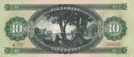 1969. 10Ft (6x) egy közeli sorszámos párral T:II,III