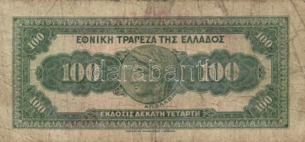 Görögország 1927. 100Dr T:III-
Greece 1927. 100 Drachmai C:VG