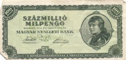 1946. 100.000.000MP (17x) T:I-,II,III