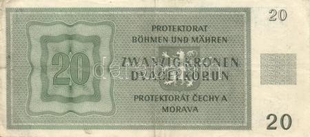 Német 3. Birodalom/Cseh-Morva Protektorátus 1940. 100K + 1942. 10K + 1944. 20K T:II-,III
German Thir...