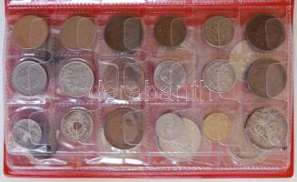 Vegyes magyar és külföldi hobbi gyűjtemény albumba rendezve, közte pár ezüst éremmel, magyar dénárra...