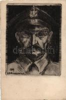 Military officer, etching s: Boleslaw Balzukiewicz, Katonatiszt, rézkarc s: Boleslaw Balzukiewicz