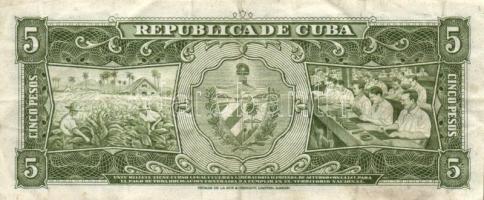 Kuba 1960. 5P + 1961-1982. 1P (5x) klf évszámok + 1967-87. 5P (2x) + 1984. 10P + 1985. 3P T:II,II-,I...