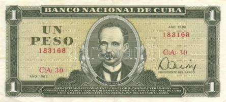 Kuba 1960. 5P + 1961-1982. 1P (5x) klf évszámok + 1967-87. 5P (2x) + 1984. 10P + 1985. 3P T:II,II-,I...