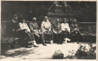 Marshall Pilsudski with members of the Royal Family of Romania, photo