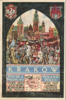 Krakow, Polish State Railway advertisement with map