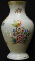 Kézzel festett Viktória-mintás jelzett Herendi porcelán váza hibátlan állapotban / Handpainted Herendi chinaware vase in flawless condition 16cm