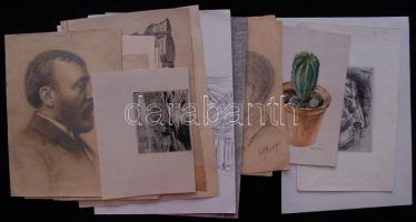 Vegyes grafika tétel többféle technikával és témával