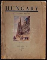 Hungary Quarterly Review, 1930/I. Bp, Fővárosi Könyvkiadó. Művészeti illusztrációkkal, metszetekkel, kopottas állapotban