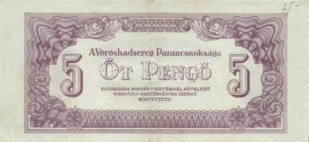 1944. A Vöröshadsereg Parancsnoksága" 2P + 5P + 10P + 20P + 50P + 100P T:II,II-,III