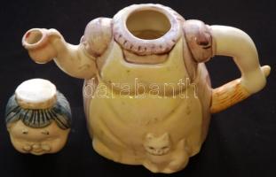 XX. sz eleje: Meisseni jelzésű, néni-formájú teáskanna / Teapot with Meissen sign