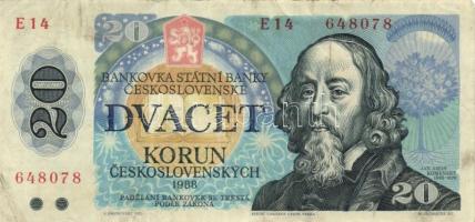 Csehszlovákia 1988. 20K (6x) T:II,II-
Czechoslovakia 1988. 20 Korun (6x) C:XF,VF