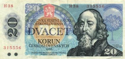 Csehszlovákia 1988. 20K (6x) T:II,II-
Czechoslovakia 1988. 20 Korun (6x) C:XF,VF
