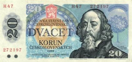 Csehszlovákia 1988. 20K (6x) T:II,II-
Czechoslovakia 1988. 20 Korun (6x) C:XF,VF