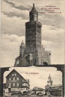 Taunus, Grosser Feldberg, Aussichtsturm, 3 Gasthäuser / lookout tower, three guest houses