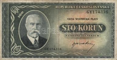 Csehszlovákia DN (1945) 50K + 100K + 1945. 100K + 1953. 100K T:III,III-
Czechoslovakia ND (1945) 50 ...