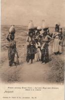 Women carrying Water-Gars in Nazareth, Israeli folklore