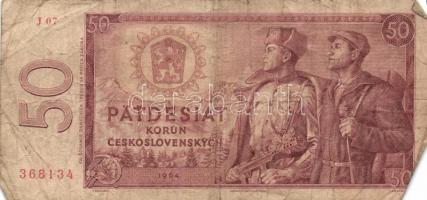 Csehszlovákia 1964. 50K (6x) T:III,III-
Czechoslovakia 1964. 50 Korun (6x) C:F,VG