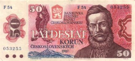 Csehszlovákia 1985. 1000K bélyeggel + 1987. 50K + 1988. 20K + 1989. 100K T:II,II-,III
Czechoslovakia...