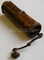 Töltényhüvelyből készült úti kávédaráló /
Travel coffee grinder made from cartridge case 22cm